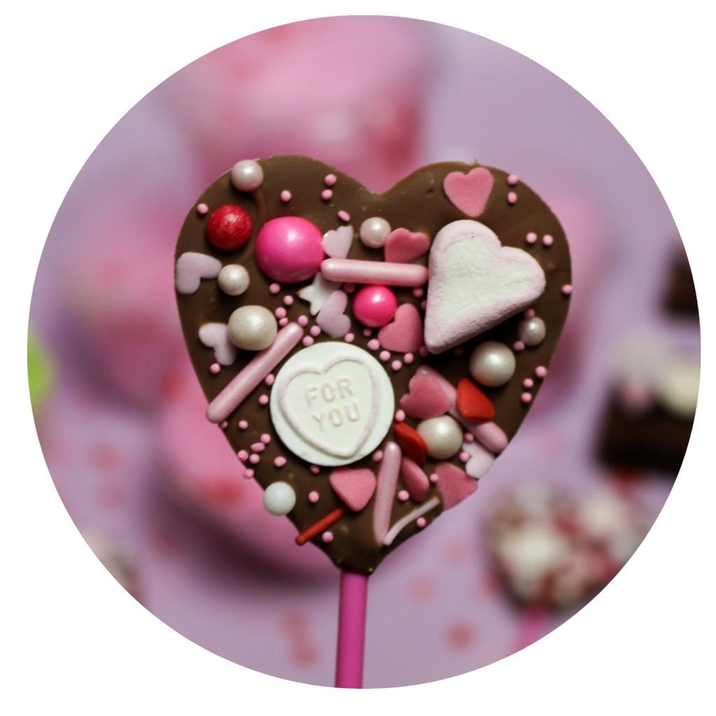 Valentine's Day lollipops