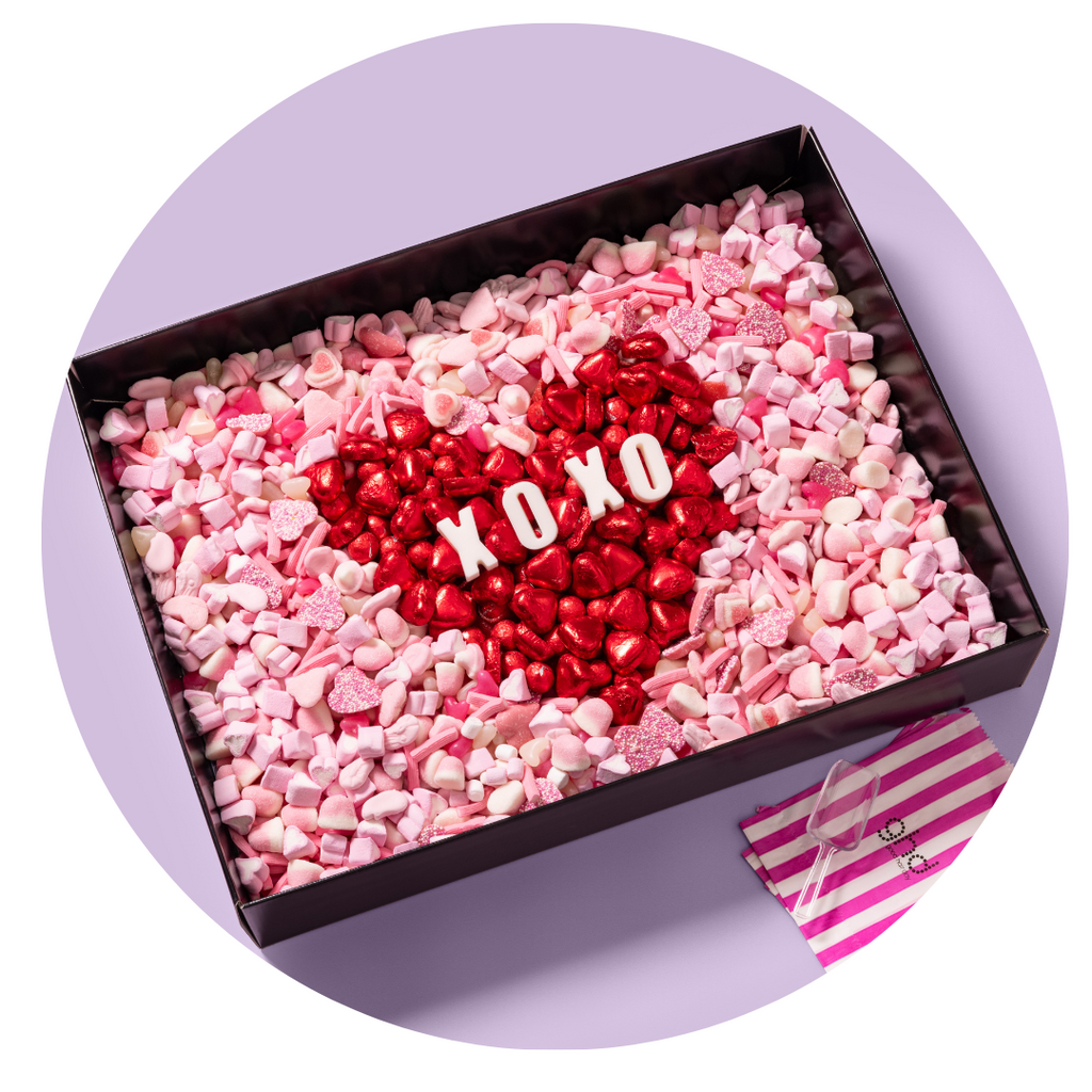 Valentine's Day candy platter