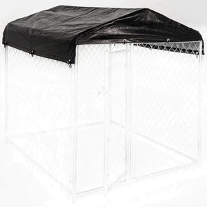 Lucky Dog Weather Guard Outdoor Dog Kennel Roof Frame Black 15 L x 5 W x 1 H - All Dog Kennels