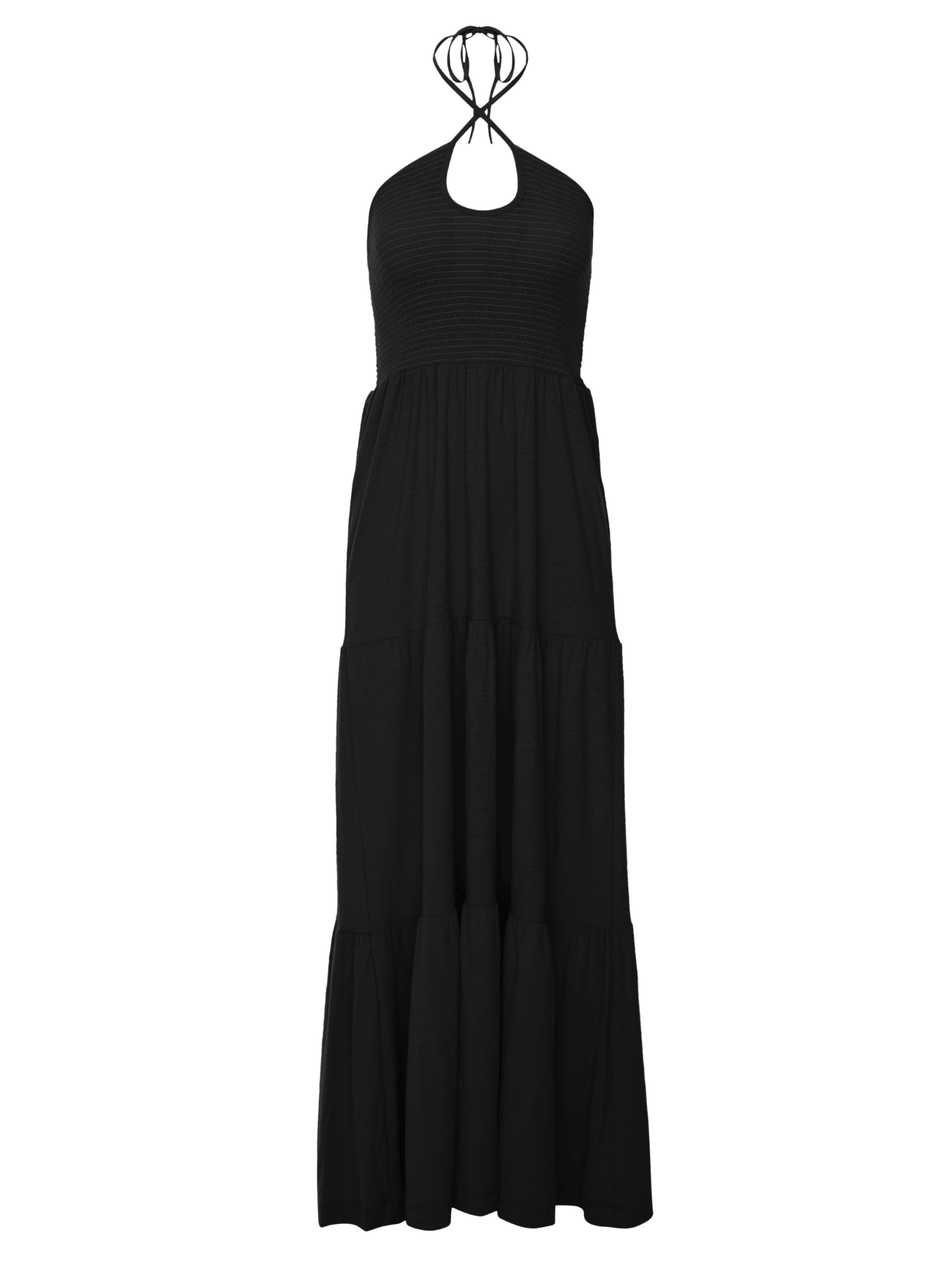 Kira Smocked Halter Maxi Dress | NATION LTD