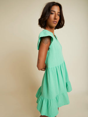 Get Snatched Mini Dress - Green - H&O
