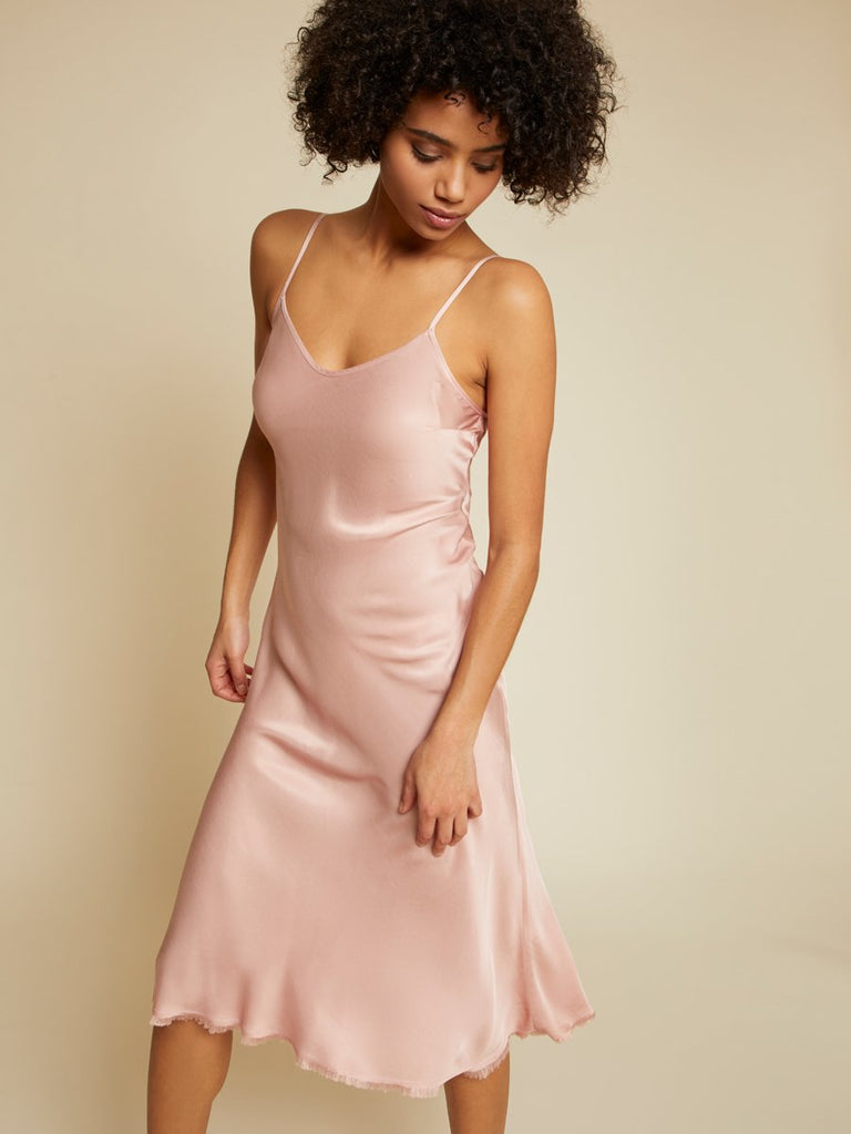 soft pink wedding dress