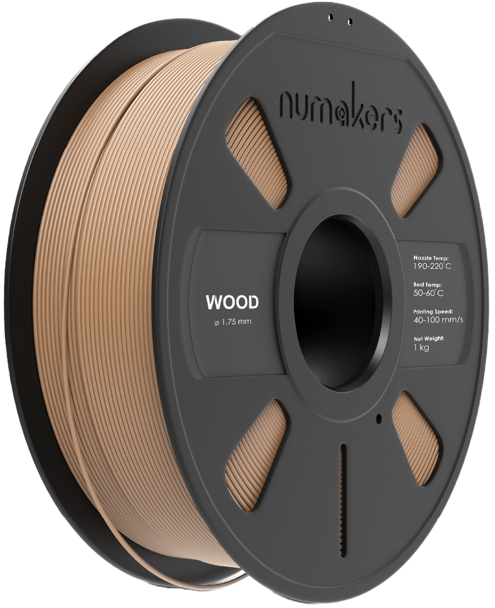 Natural Wood 3D Printer Filament 1.75mm –