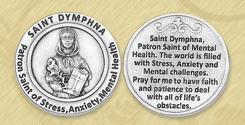 St Dymphna Mental Health Pocket Token St George