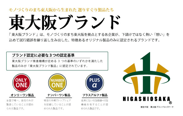 東大阪ブランド認定商品