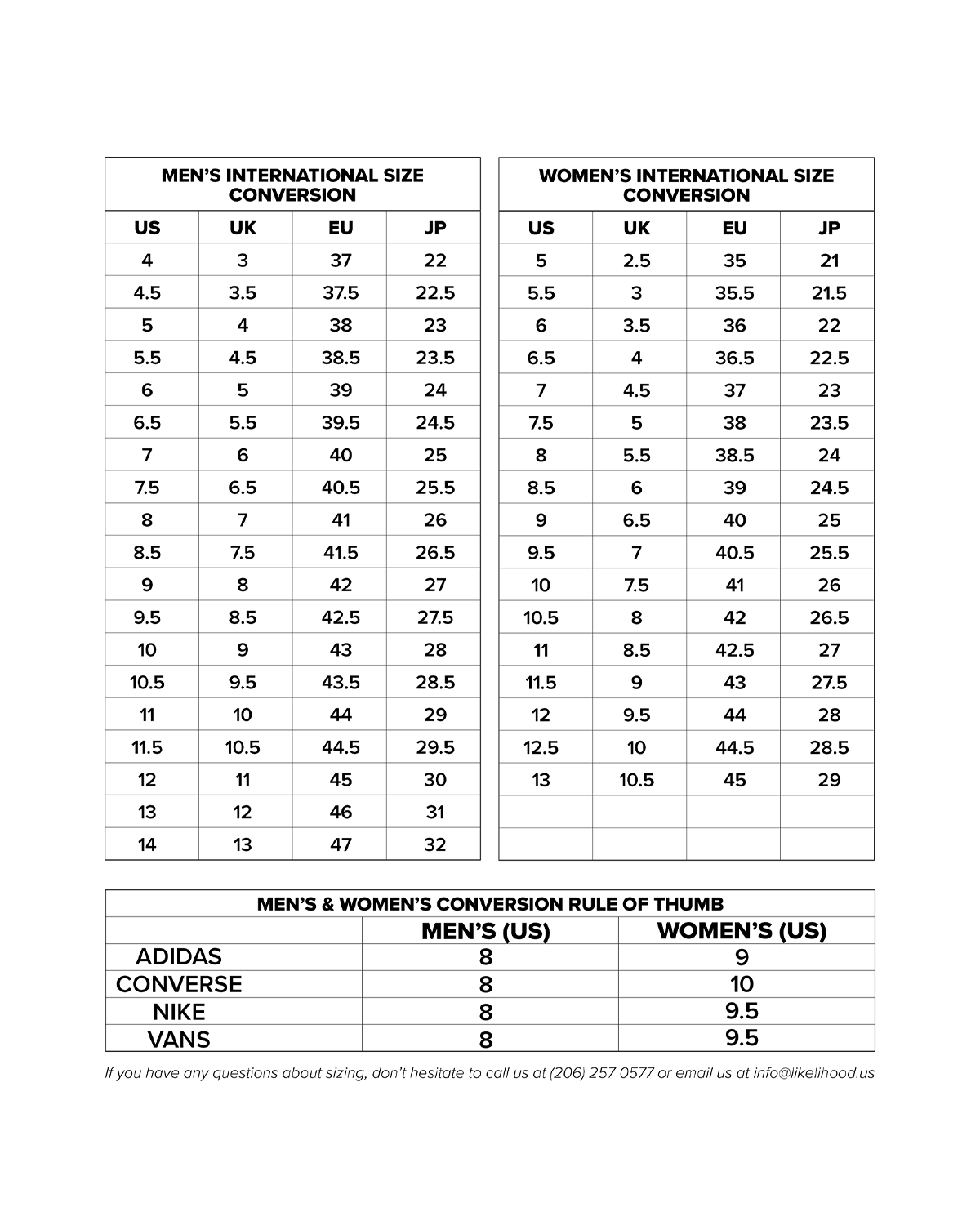 Mihara Yasuhiro Shoes Size Chart: Finding Your Perfect Fit