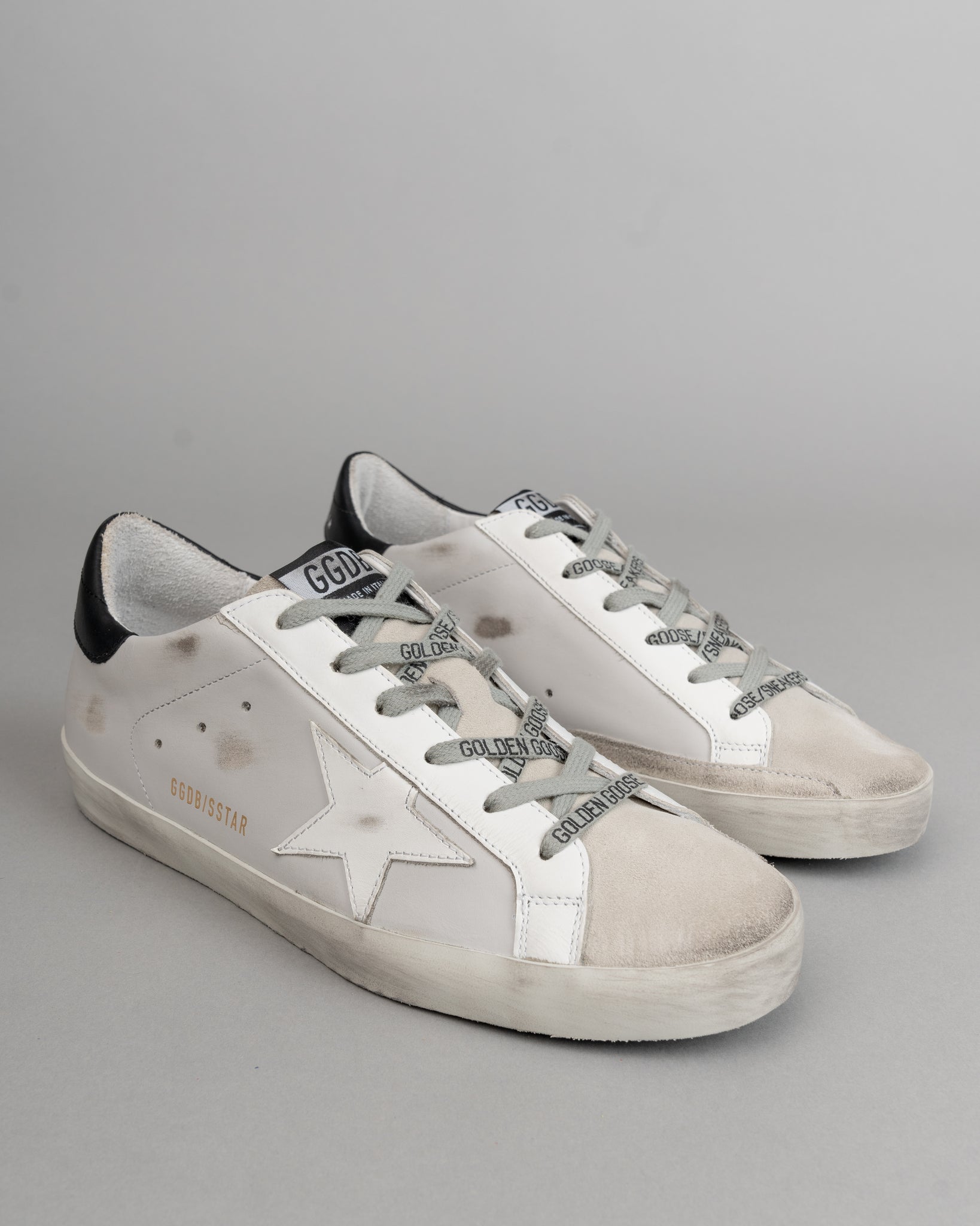golden goose white and grey