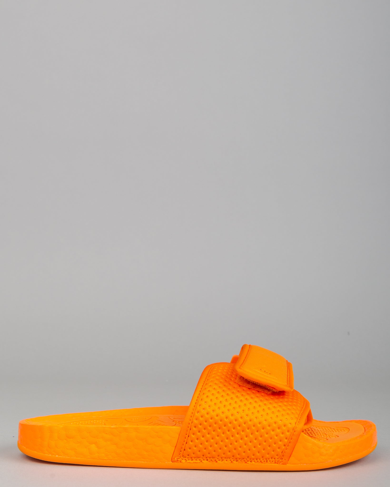 orange adidas slides