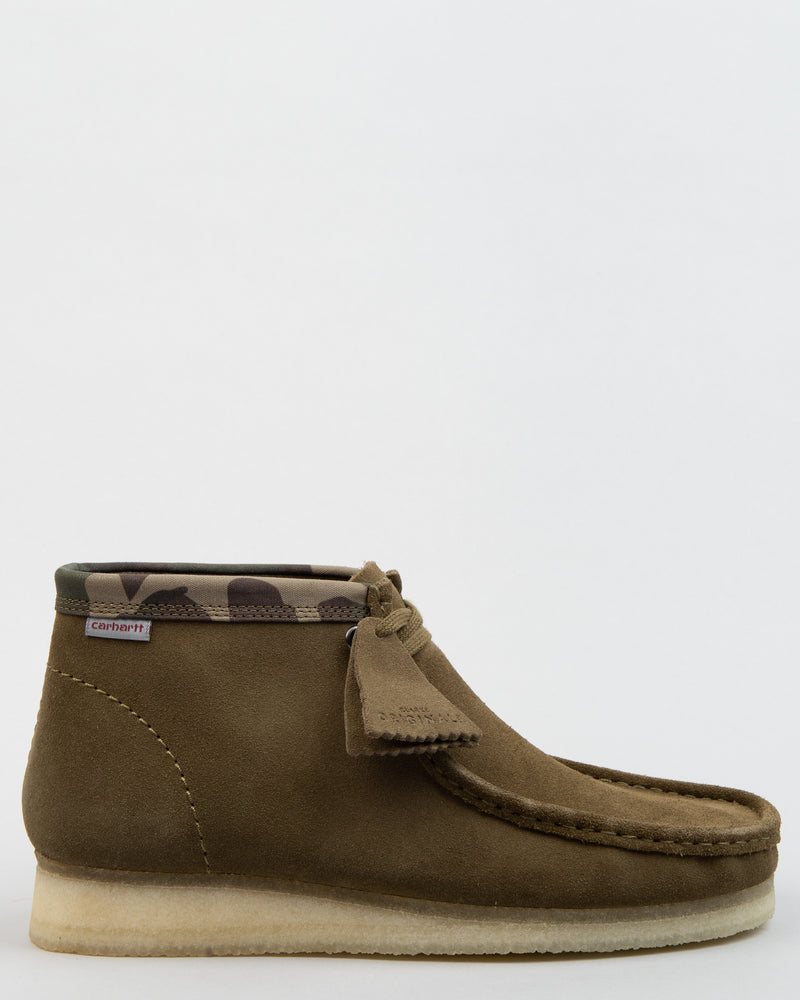 clarks wallabee olive