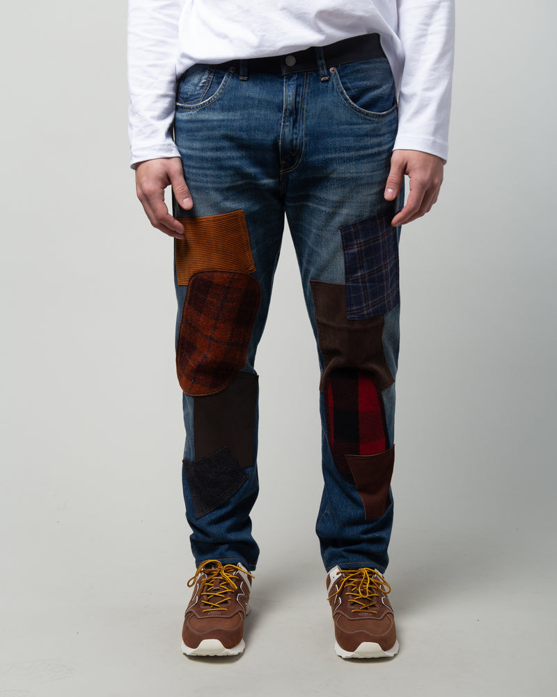 levi's patchwork jeans