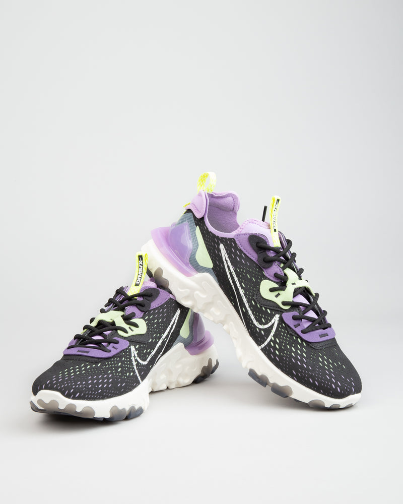 nike react vision black grey & purple