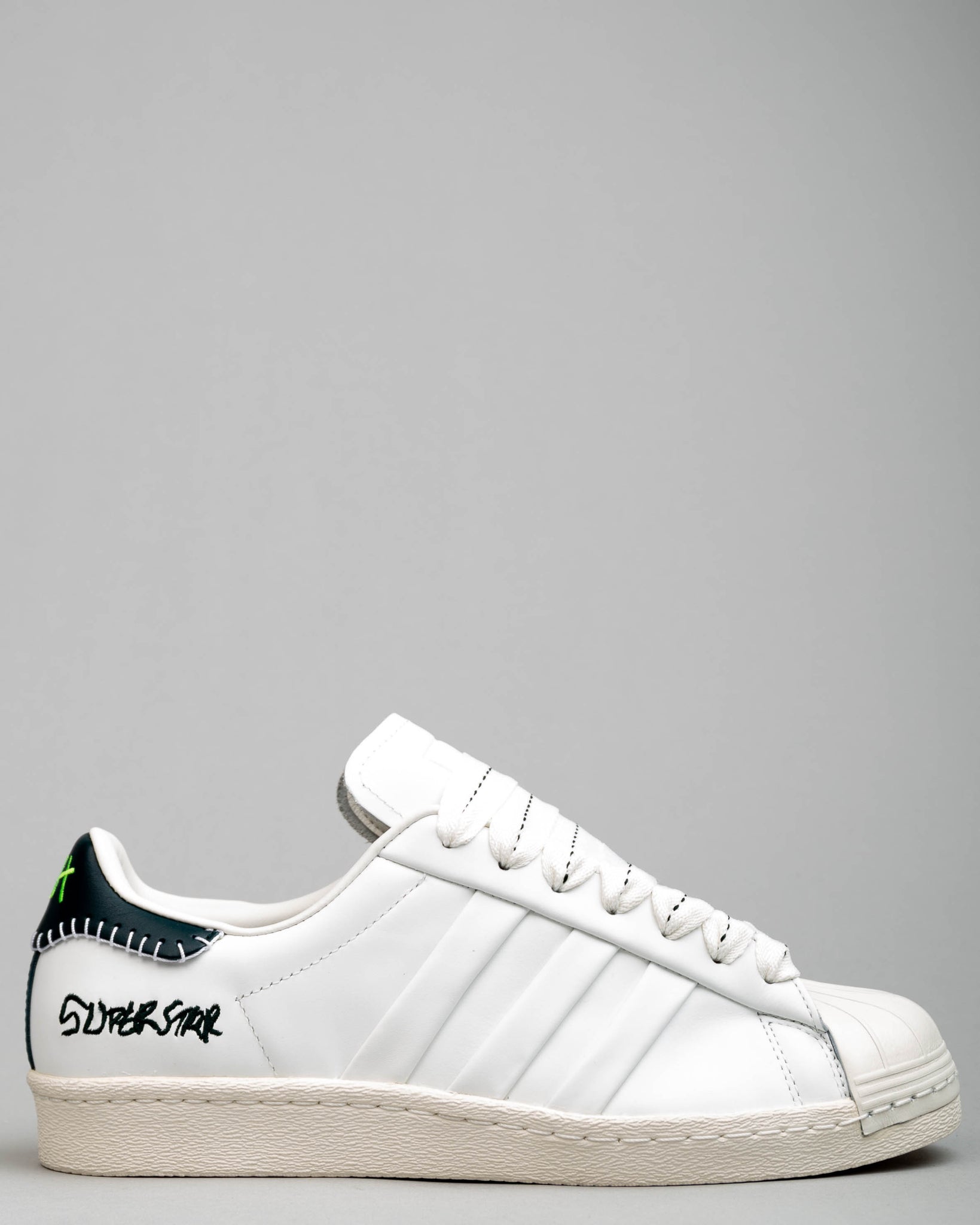 superstar white green