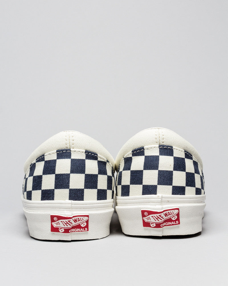 vans vault checkerboard slip on