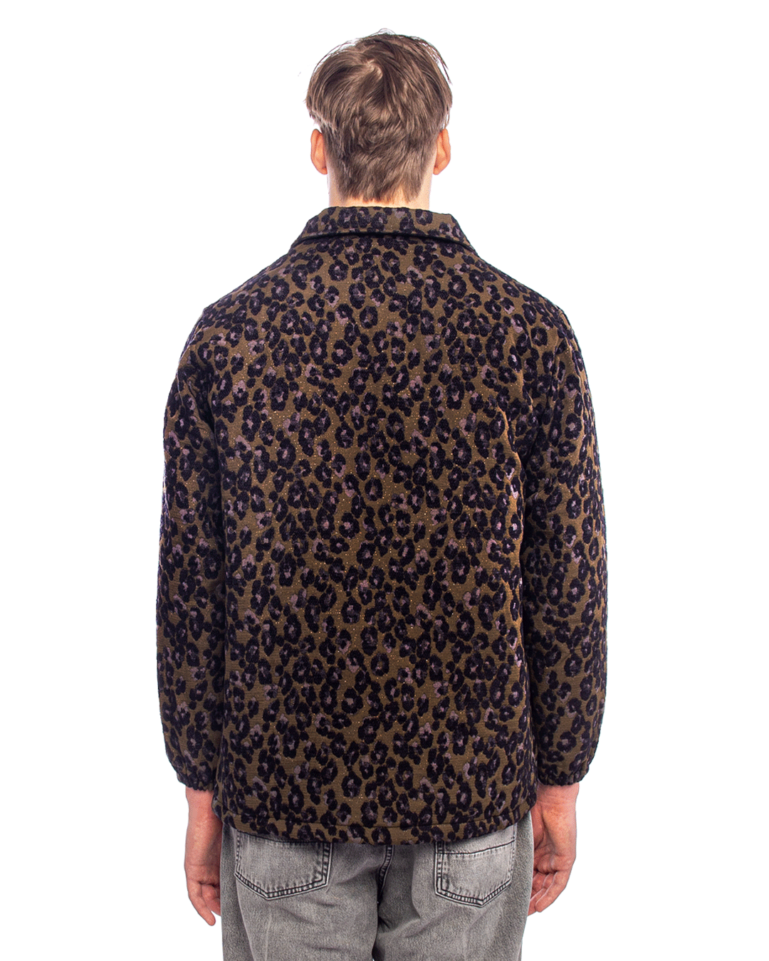 Coach Jacket - Leopard Olive