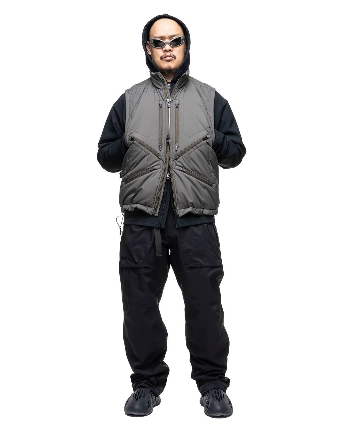 送料無料】 ACRONYM V91-WS Windstopper・・ PrimaLoft・・ Modular Liner Vest(Bl  レインジャケット・レインコート