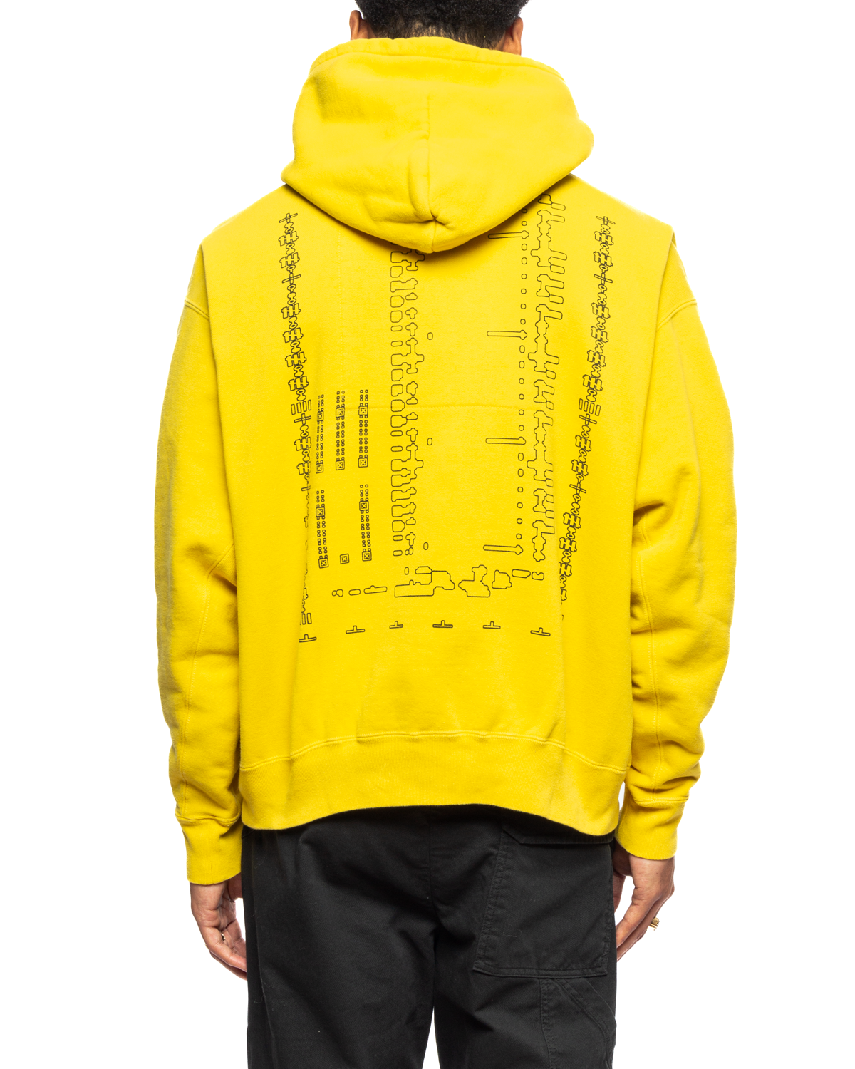 C.E. OVERDYE DOUBLE FACE HOODY XL-