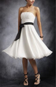 Strapless Empire Waist Bridesmaid Dress with Sash Style Code: 01017 $36 Strapless Empire Waist Bridesmaid Dress with Sash Style Code: 01017 $36