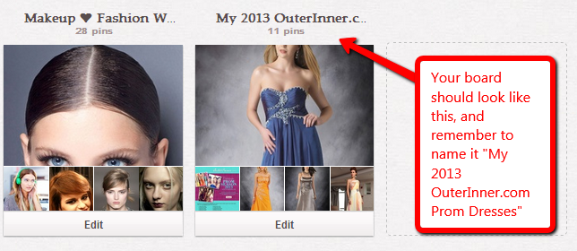 how your 2013 outerinner prom season contest board should look how your 2013 outerinner prom season contest board should look