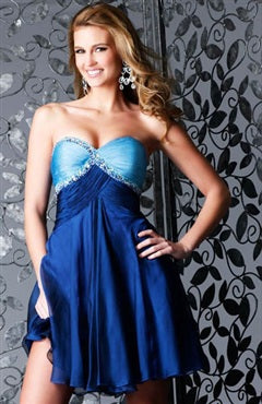 short dresses for homecoming Beading A-line Mini Sweetheart Sleeveless Chiffon 2012 Prom Dresses