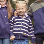 Sudadera con capucha y cremallera completa para niñas