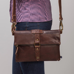 Sac en cuir marron pour femme