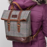 Mochila de tweed para mujer