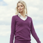 Damen Pullover mit V-Ausschnitt