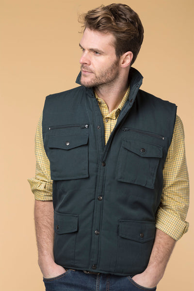 Mens Lightweight Multi Pocket Vest Gilet UK | Rydale