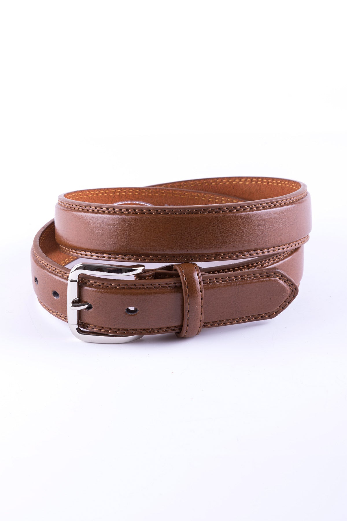 Mens Double Stitched Leather Belt UK | Rydale