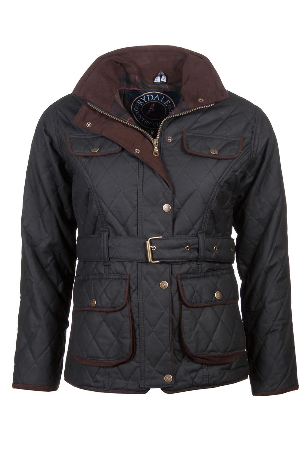 Ladies Belted Diamond-Quilted Wax Jacket UK | Rydale