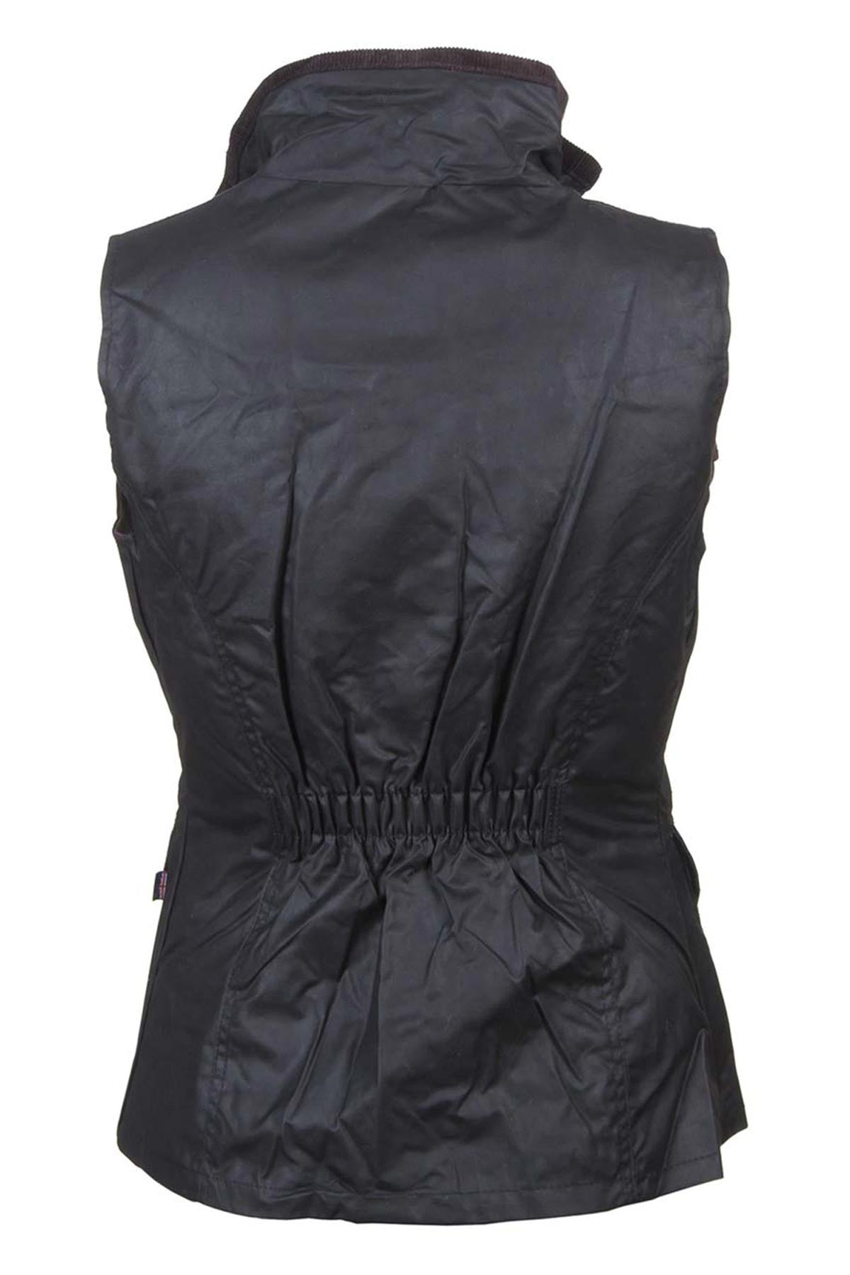 Ladies Waxed Cotton Waistcoat UK | Elasticated Back | Rydale