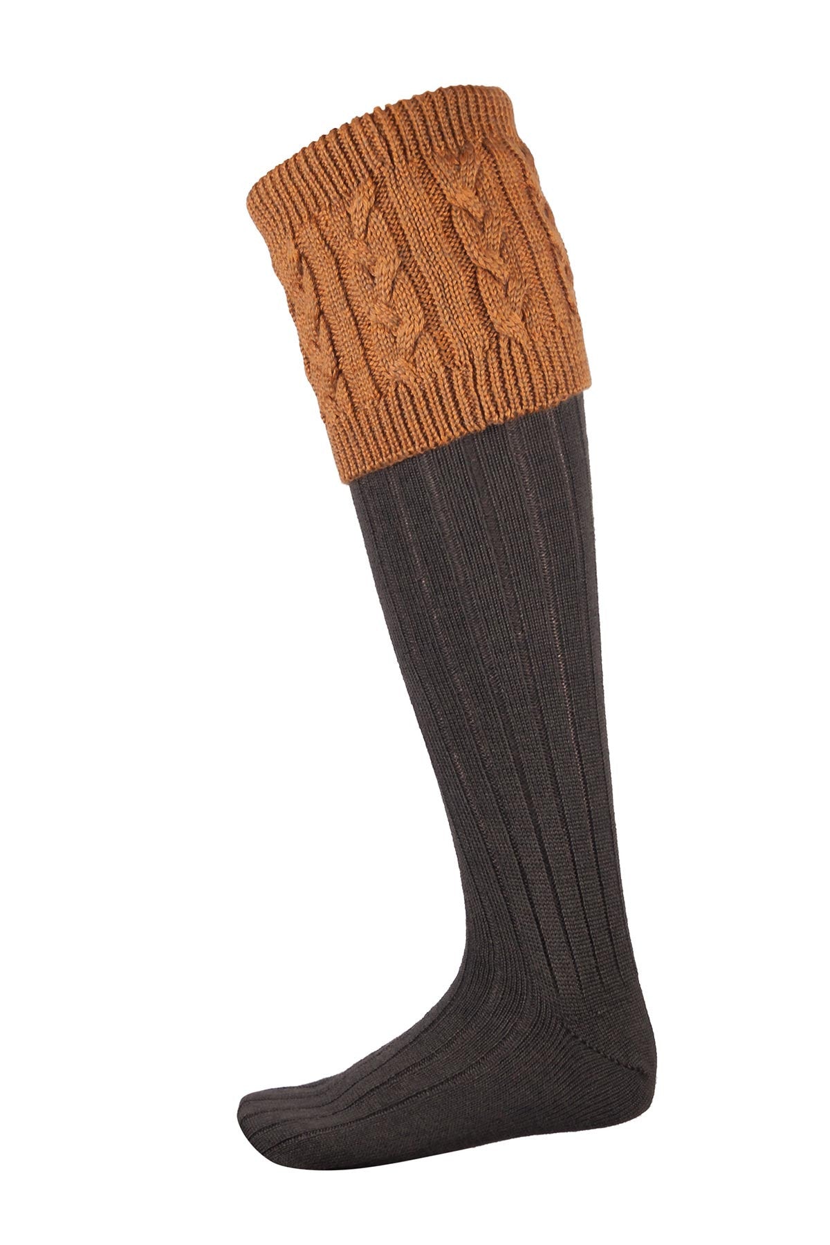 Mens Wool Cable Knit Socks UK Rydale