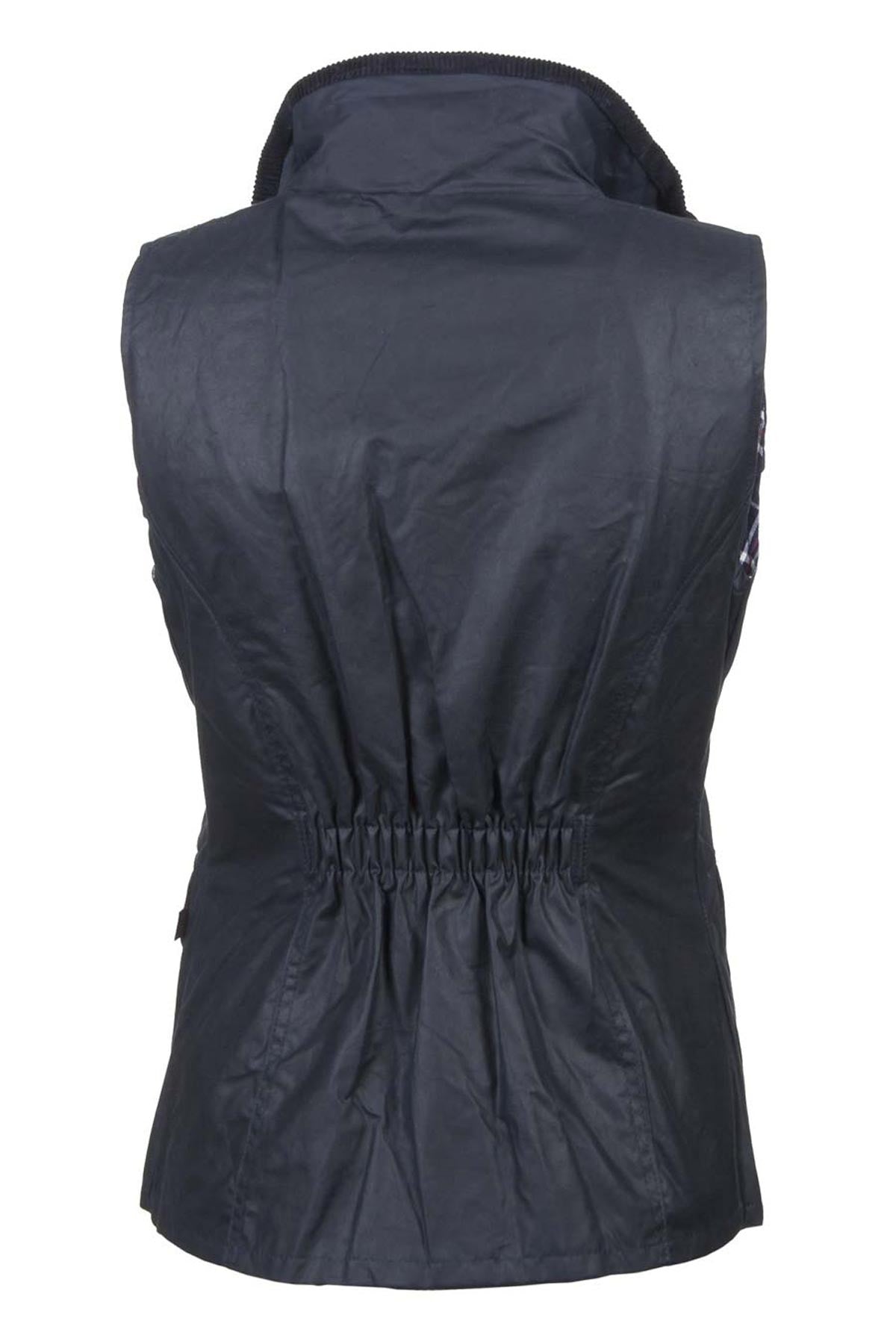 Ladies Waxed Cotton Waistcoat UK | Elasticated Back | Rydale