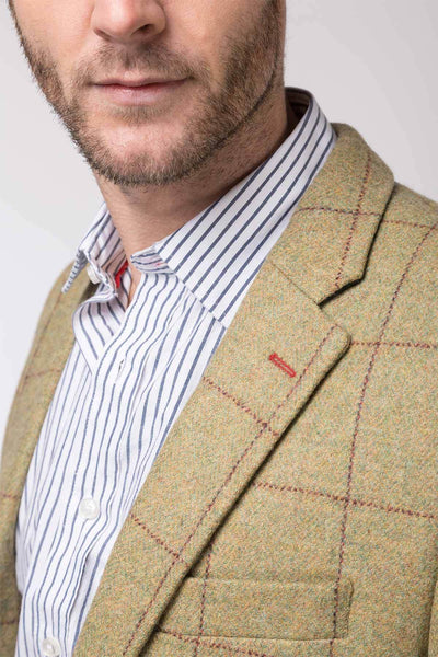 Mens Yellow Tweed Jacket UK | Mens Tweed Blazer | Rydale