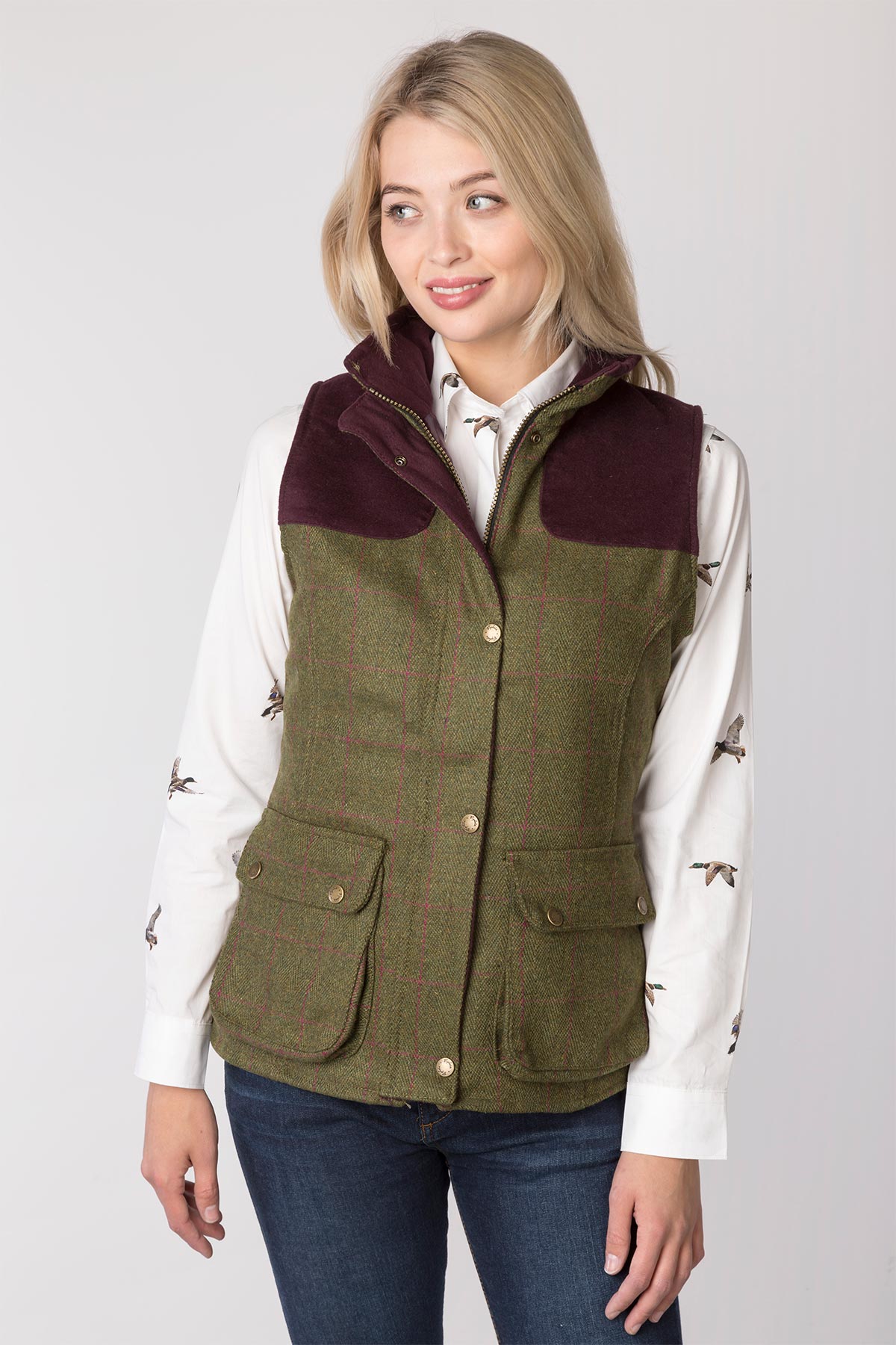 Ladies Tweed Gilet UK | Womens Tweed Waistcoat | Rydale