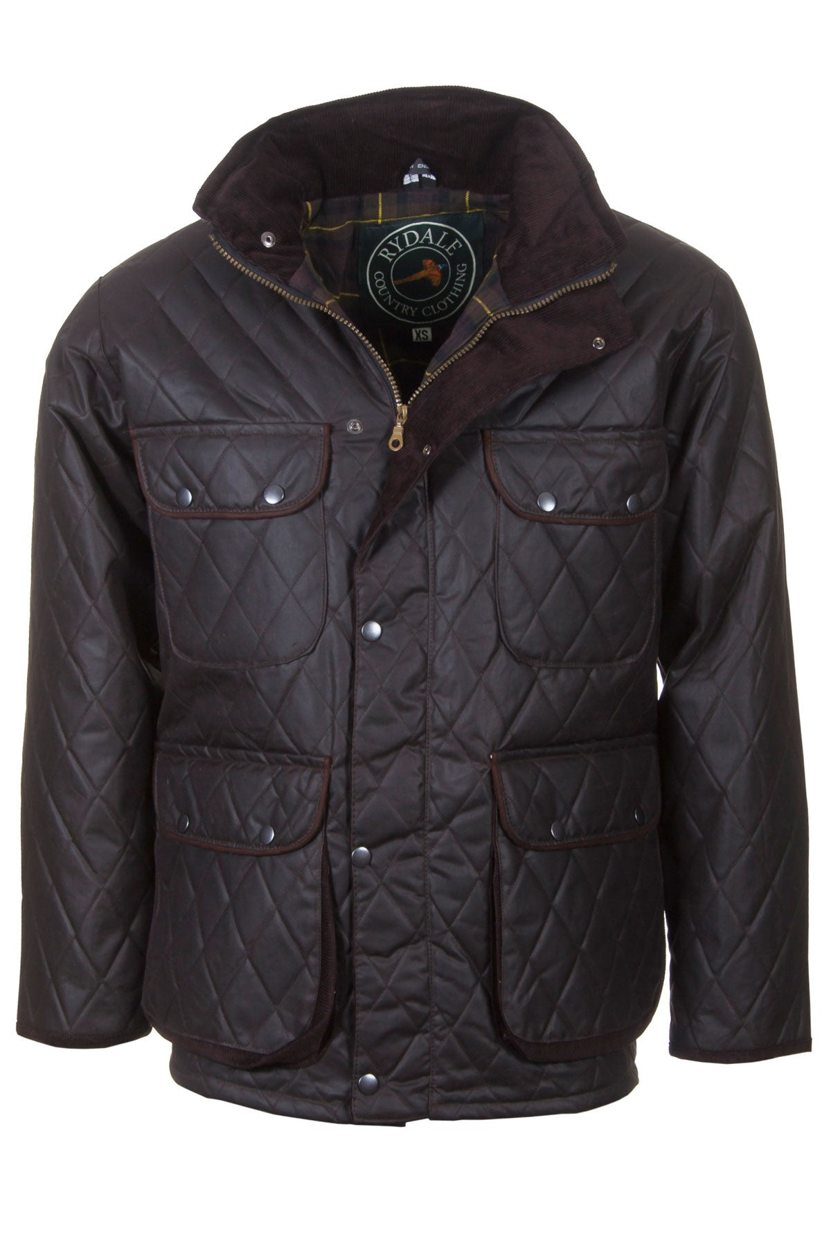 Mens Diamond Quilted Wax Jacket UK | Cotton Wax Jacket | Rydale