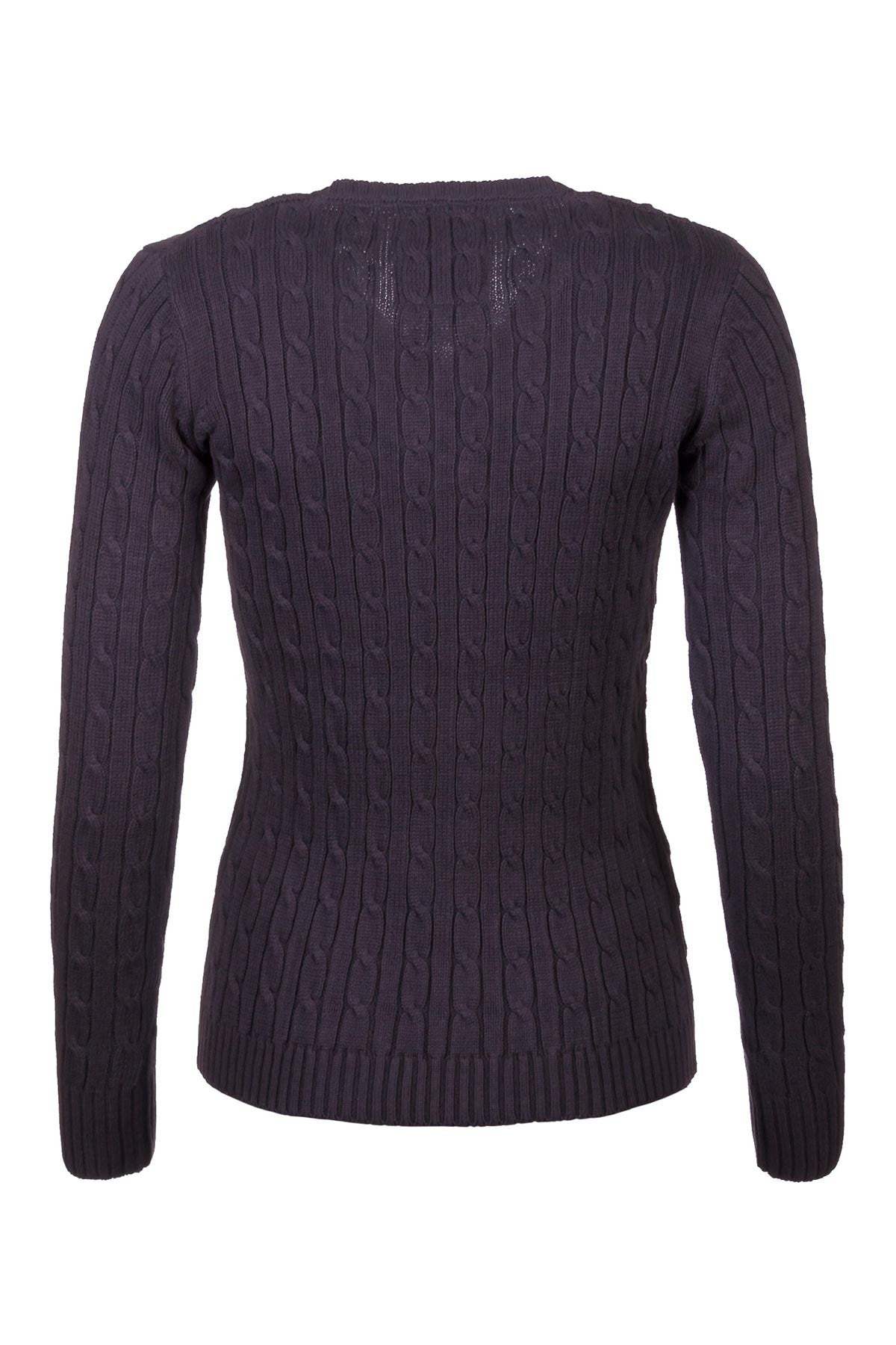 Ladies Cable Knit V Neck Jumper UK | Rydale