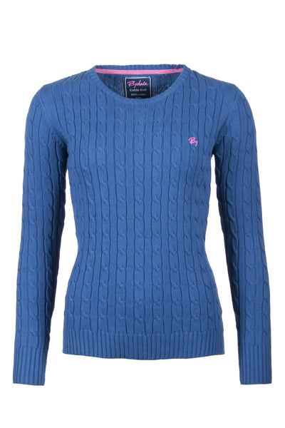 Ladies Rydale Crew Neck Cable Knit Sweater