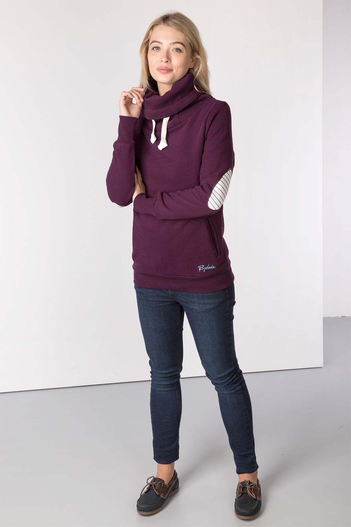 Ladies Cross Neck Sweatshirt UK | Cross Neck Hoodie | Rydale
