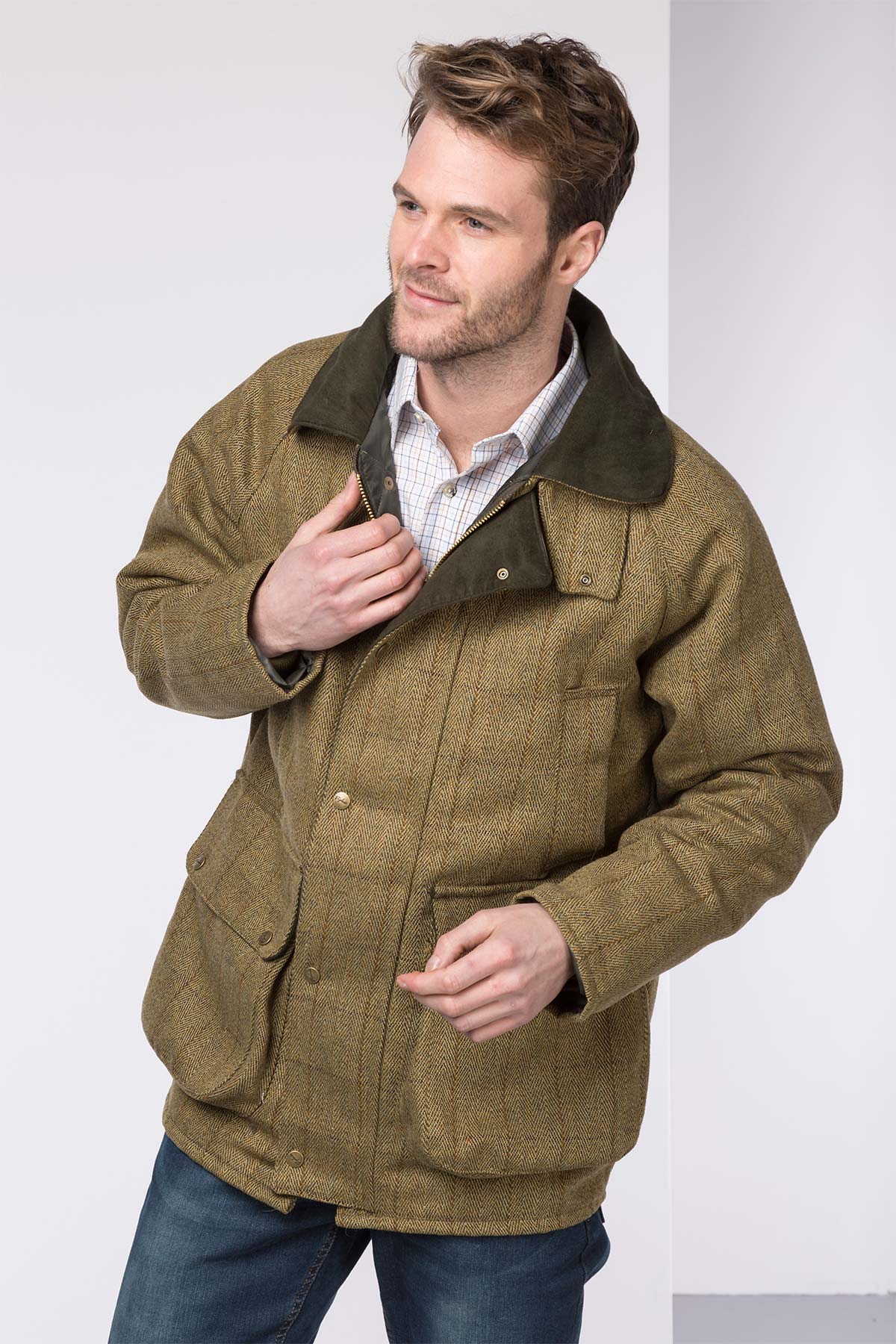 Mens Derby Tweed Shooting Jacket UK | English Tweed Coat | Rydale