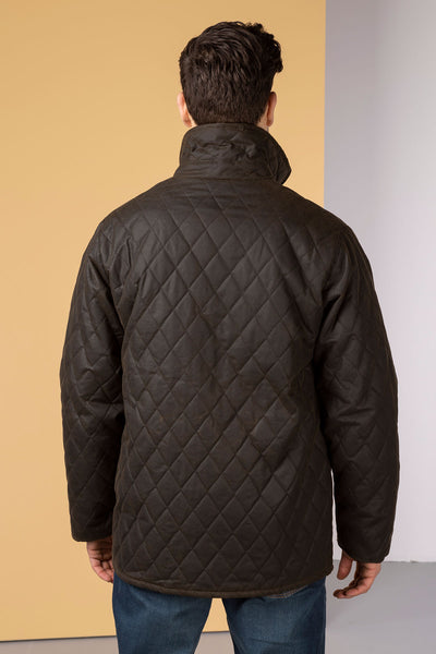 quilted wax jacket men's