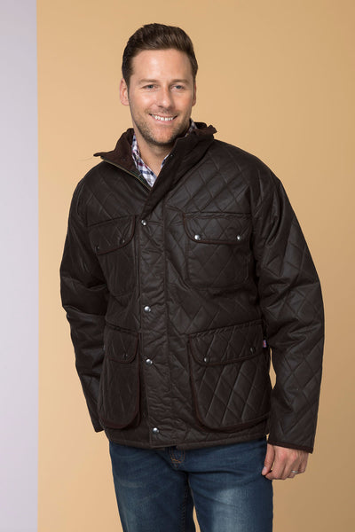 quilted wax jacket mens