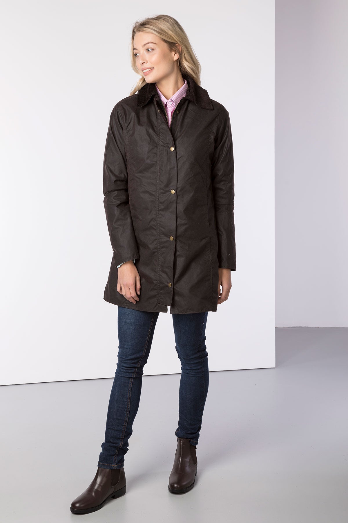 Ladies Long Wax Jacket UK | Womens Long Wax Coat | Rydale