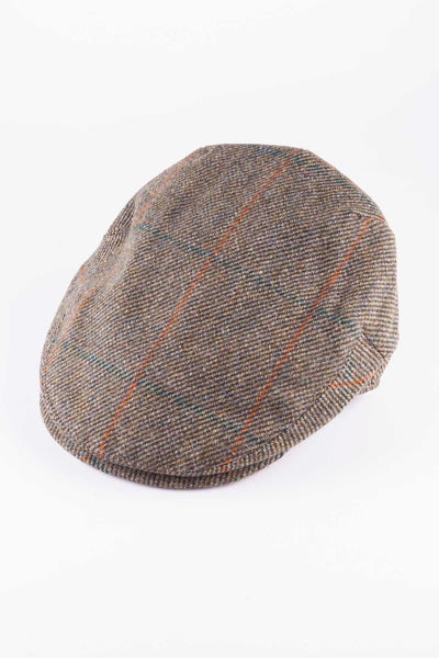 Mens Keepers Tweed Shooting Flat Cap UK | Rydale