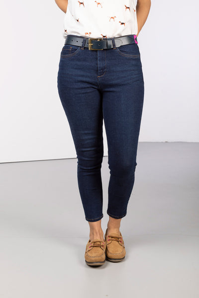 ladies cropped skinny jeans