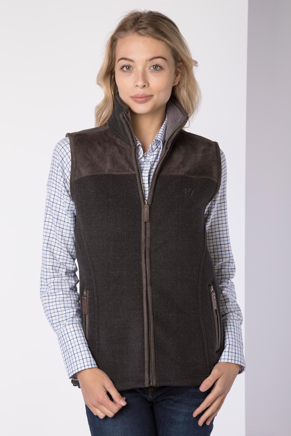 Ladies Fleece Gilet Motif UK | Rydale