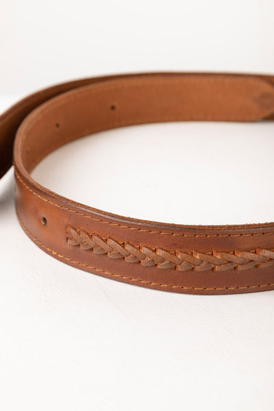 Ladies Plaited Leather Belt UK | Women&#39;s Brown & Tan Belts | Rydale