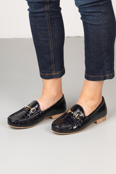ladies navy loafers uk