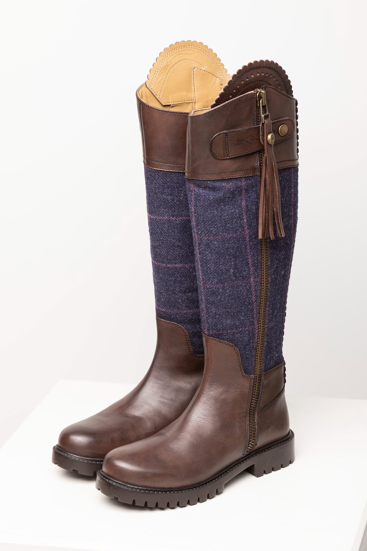 Ladies Tall Tweed & Leather Boots UK | Rydale