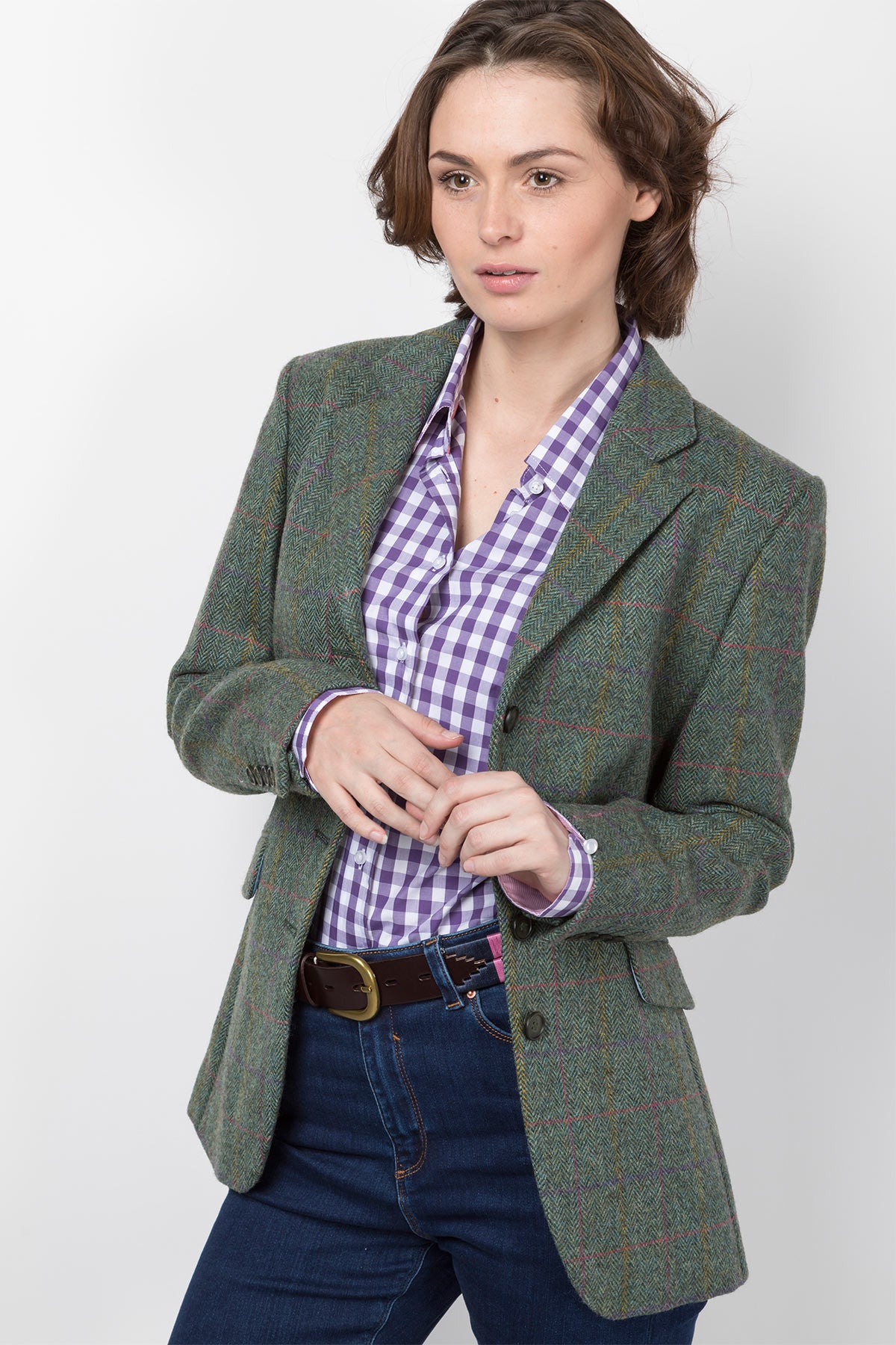 Ladies Long Tweed Blazer UK | Womens Casual Tweed Blazer | Rydale